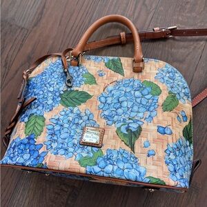 Dooney & Bourke Blue Floral Satchel